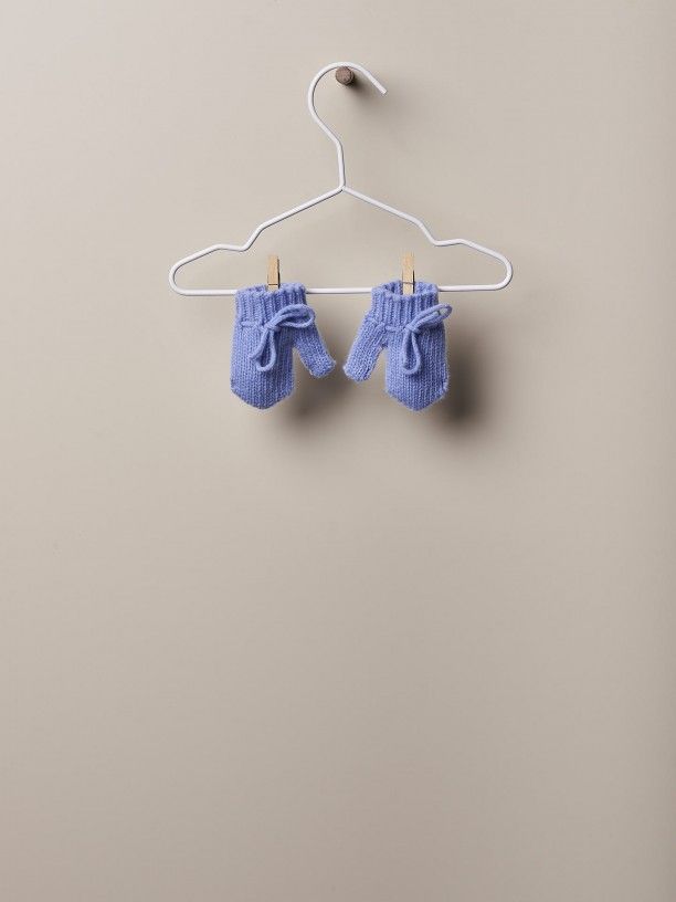 Muffole in lana azzurrone