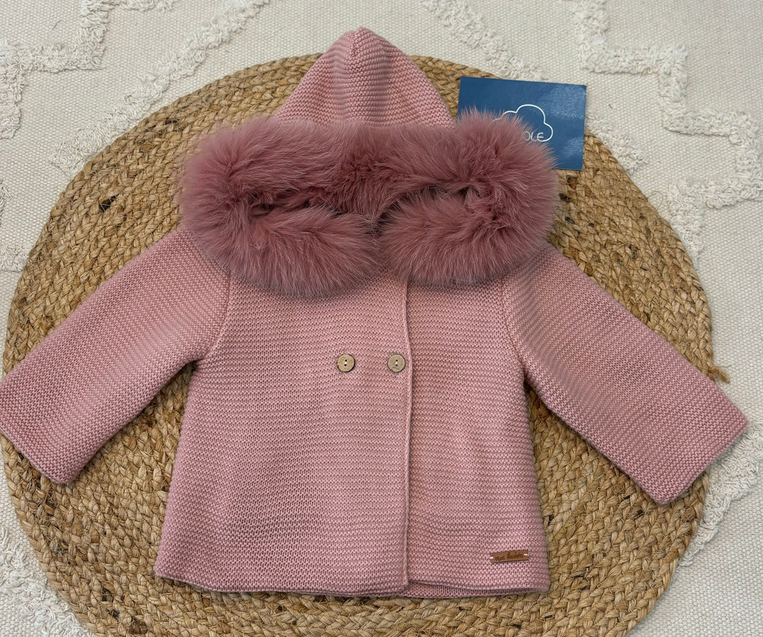 Cappotto in lana orchidea