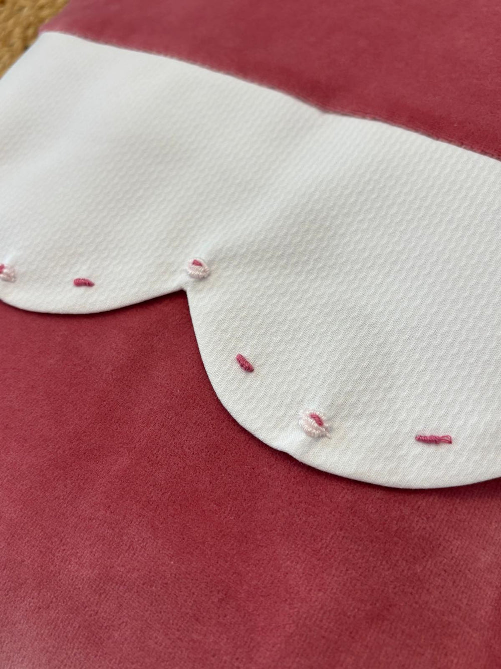 Coperta in ciniglia rose