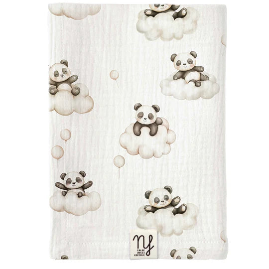 Mussola in cotone Panda