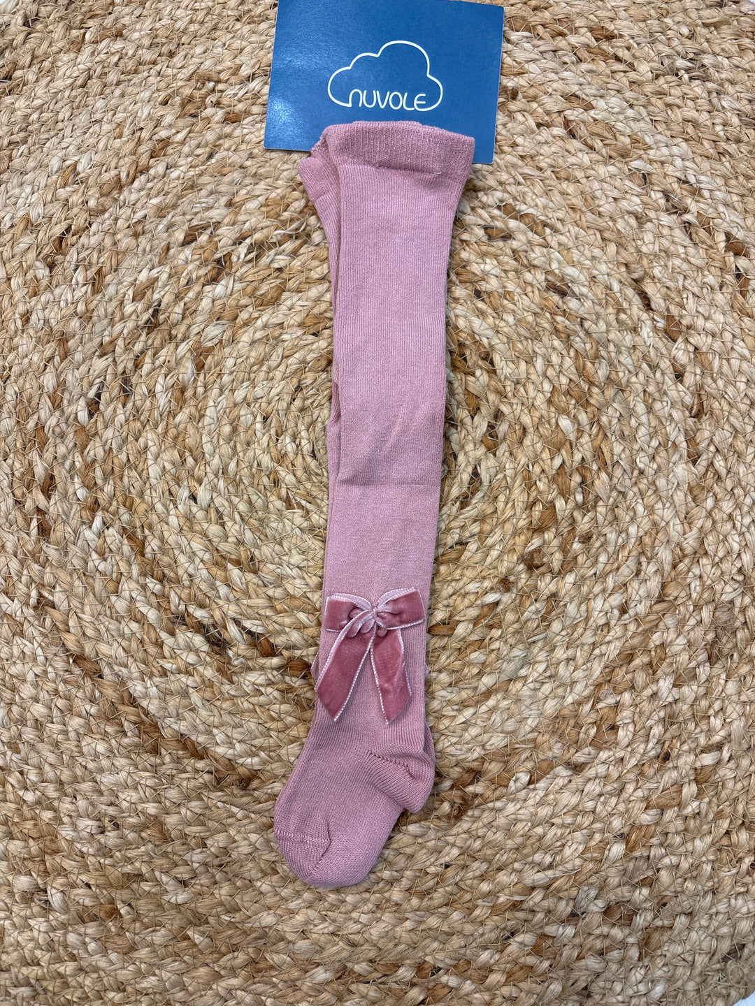 Calzamaglia con fiocco rosa antico