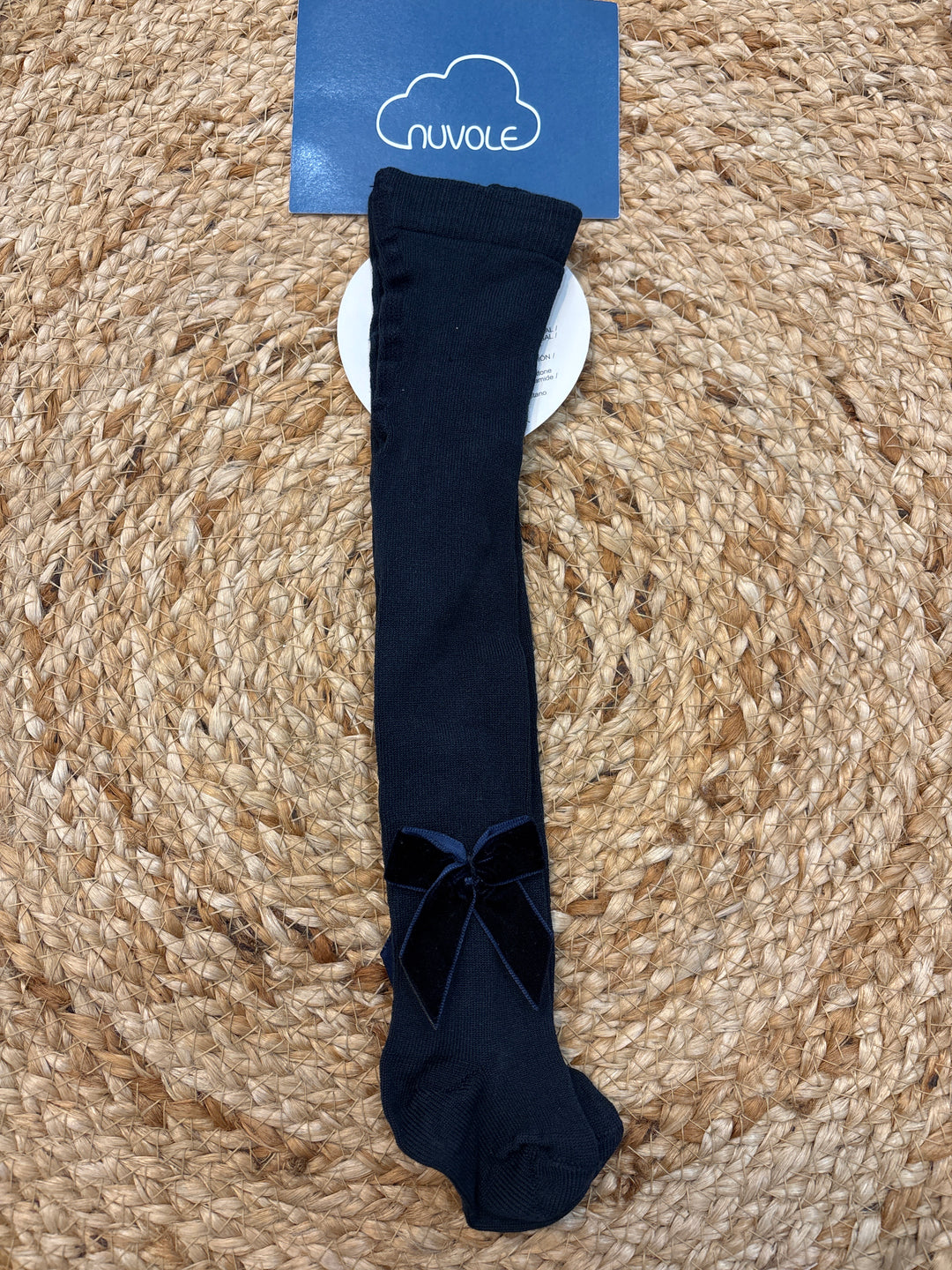 Calzamaglia con fiocco blu