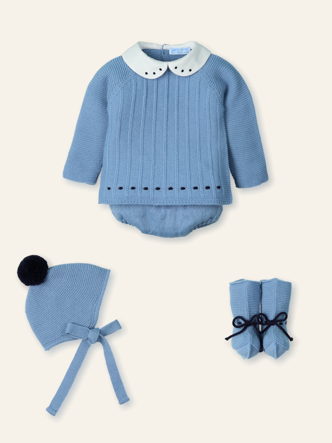Set nascita in lana dream con scarpina