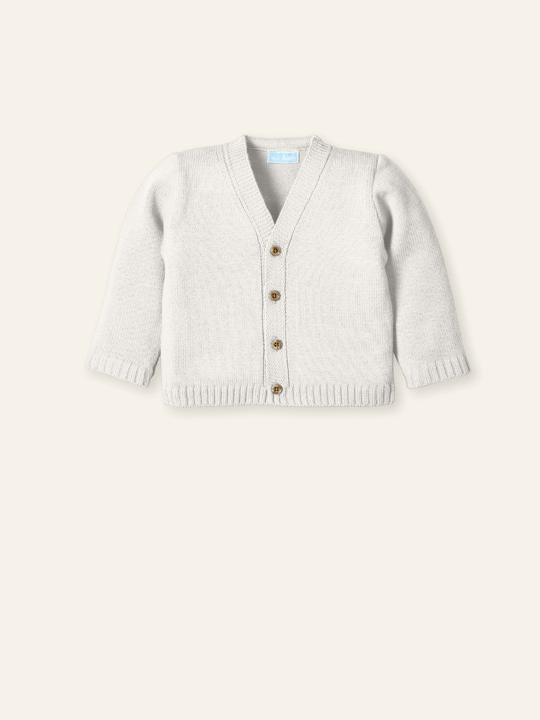 Cardigan in lana latte