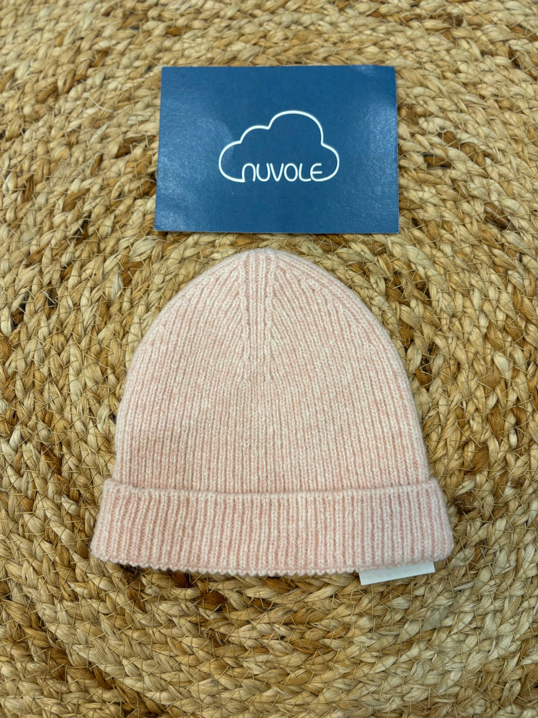 Cappello in lana merino rosa