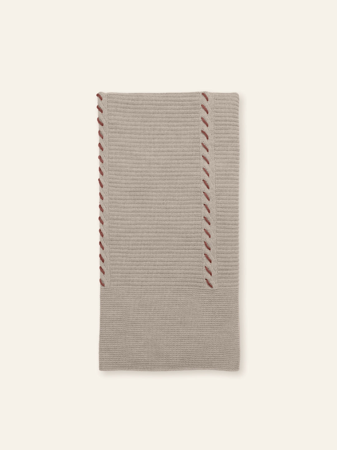 Coperta in lana nocciola