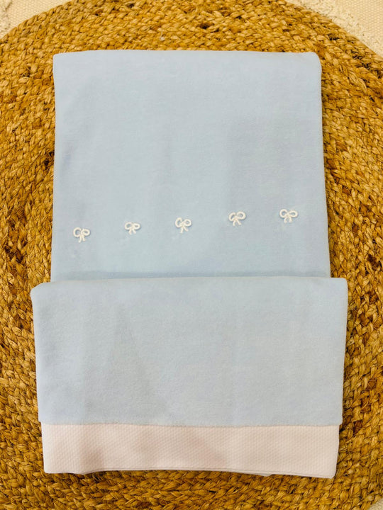Coperta in ciniglia ''nodo d'Amore''