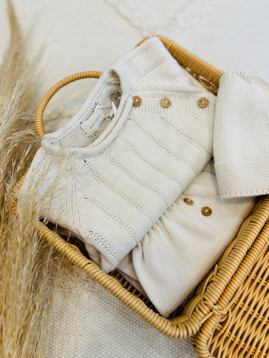Set nascita in cotone organico milk