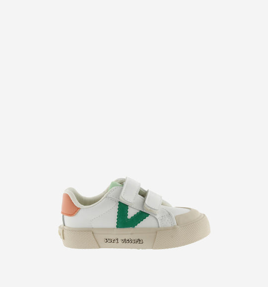 Sneakers in pelle green