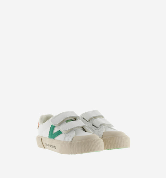 Sneakers in pelle green