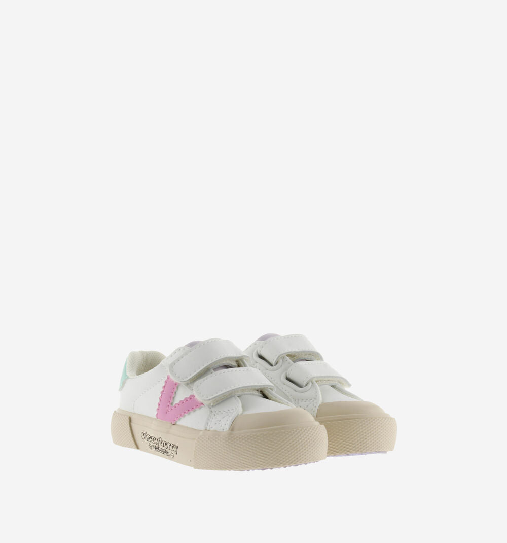 Sneakers in pelle petalo