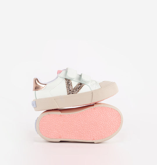 Sneakers con strappi glitter