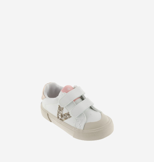 Sneakers con strappi glitter
