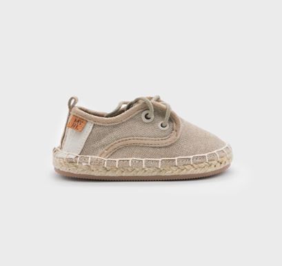 Espadrllas con lacci beige