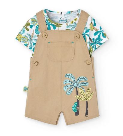 Completo salopette tropicale