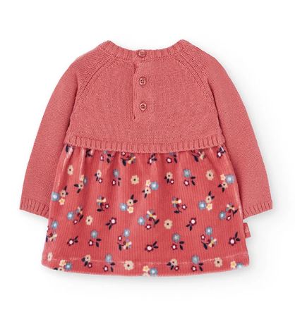 Abito in lana fiori