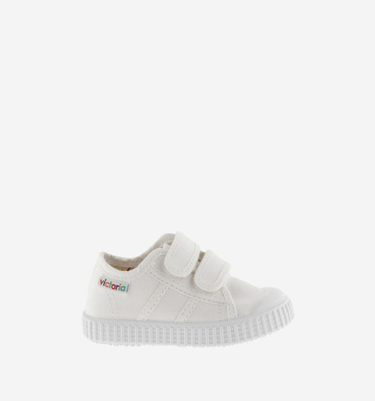 Sneakers in tela bianche