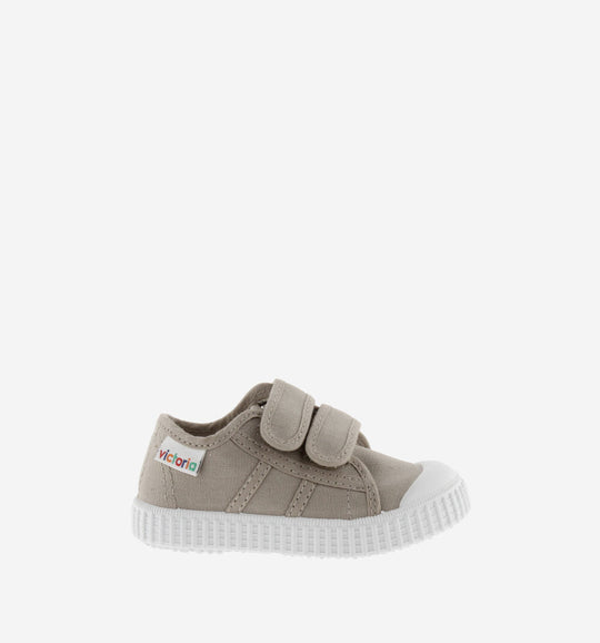 Sneakers in tela beige