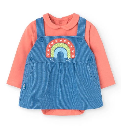 Completo salopette e body