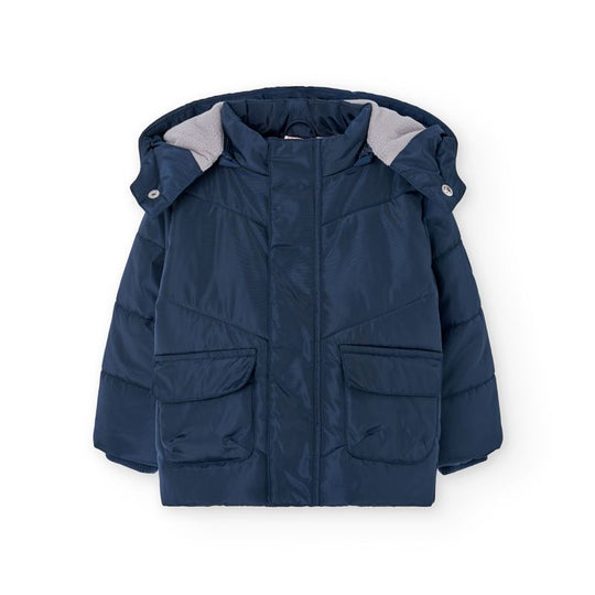 Giubbino in nylon blu
