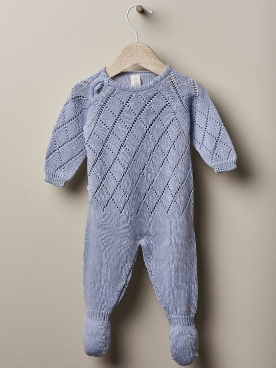 Tutina in cotone azzurra