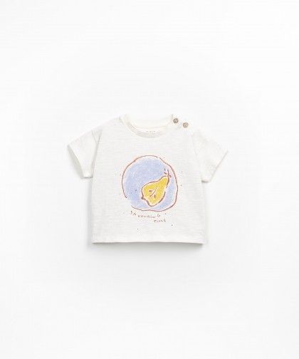 T-shirt in jersey fiammato