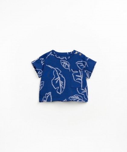T-shirt palme blu