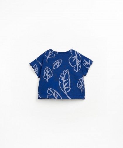 T-shirt palme blu