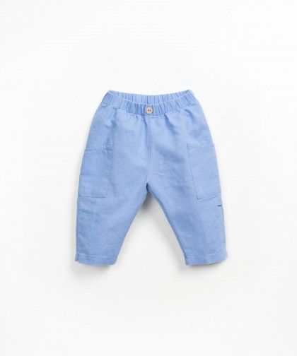 Pantalone in lino cielo