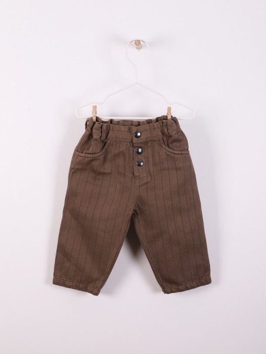 Pantalone in twill rigato