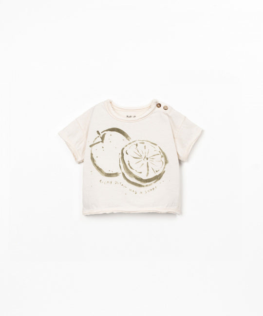 T-shirt in cotone biologico e cotone riciclato