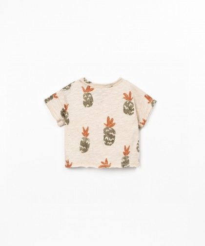 T-shirt con stampa di ananas