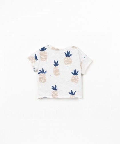 T-shirt con stampa di ananas