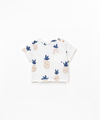 T-shirt con stampa di ananas