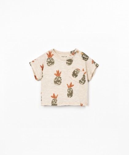 T-shirt con stampa di ananas