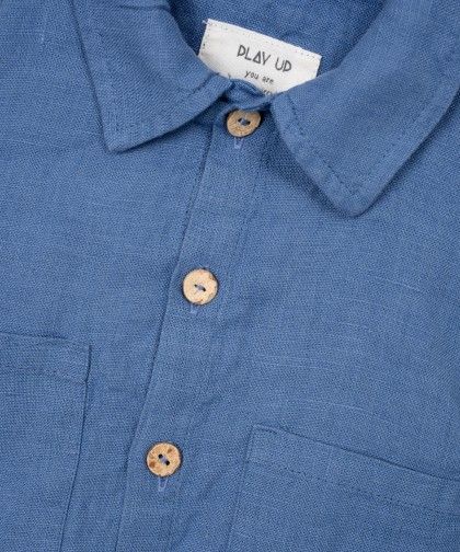 Camicia di lino a maniche lunghe