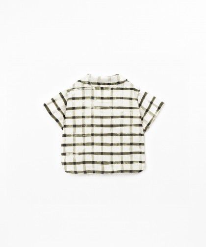 Camicia con stampa a quadri