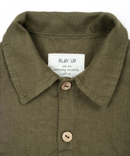 Camicia di lino a maniche lunghe