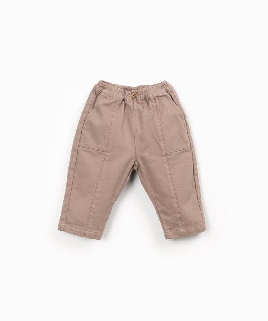 Pantalone in drill sabbia