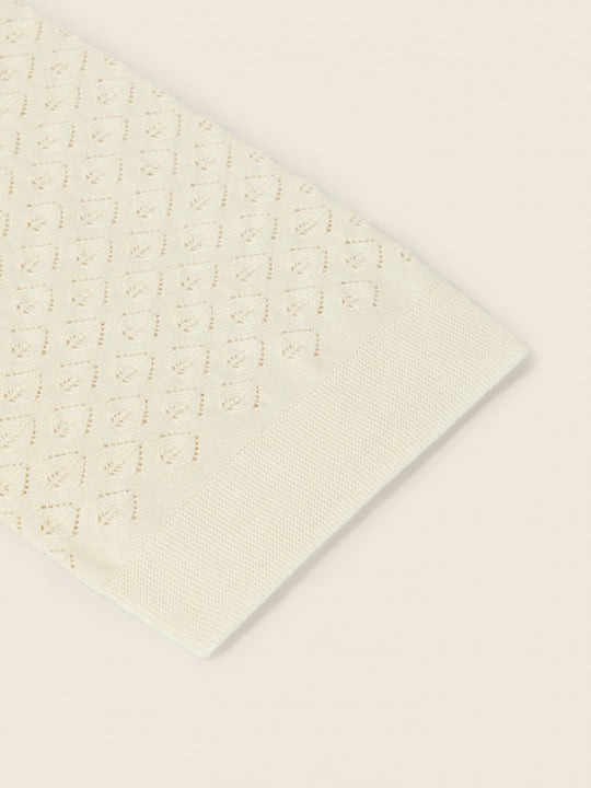 Coperta lavorata beige