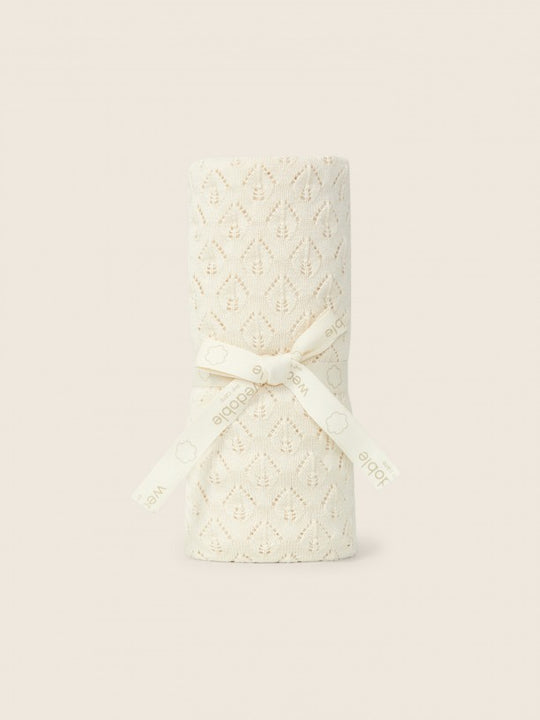 Coperta lavorata beige