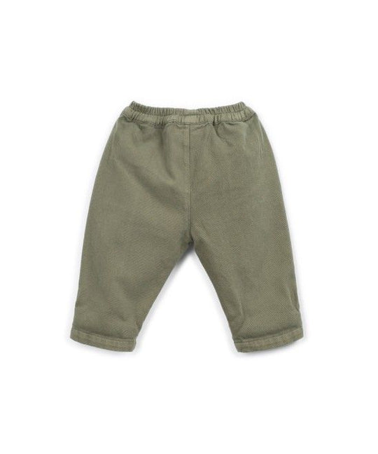 Pantalone in drill kaki