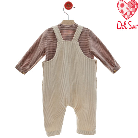 Completo salopette e camicia
