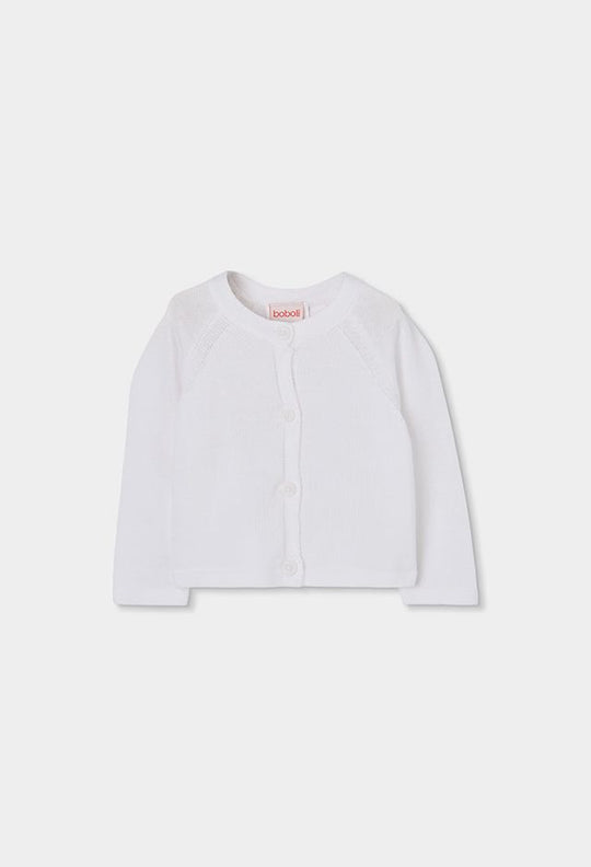 Cardigan di filo bianco