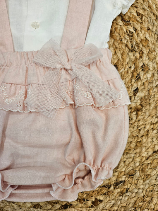 Completo camicia e salopette Ninfea