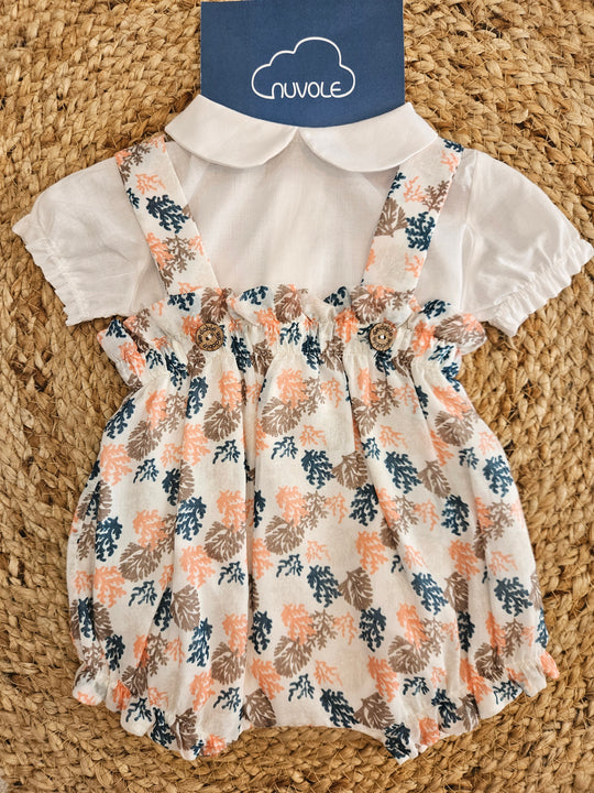 completo salopette e body camicia