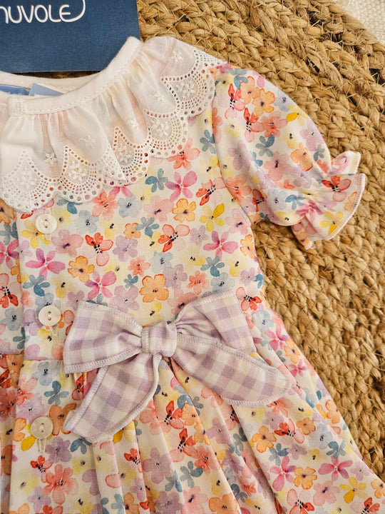 Mini abito con culotte Fiori
