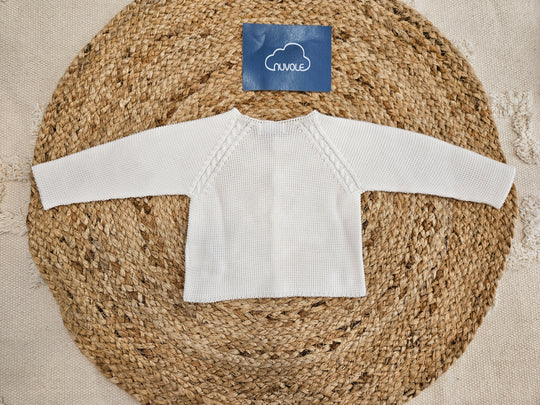 Cardigan di filo bianco