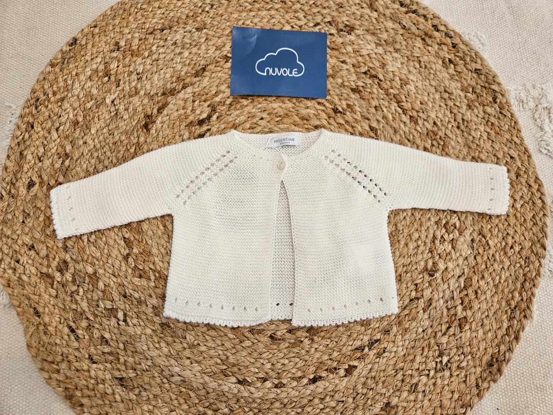 Cardigan ricamato