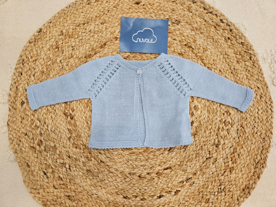 Cardigan di filo cielo